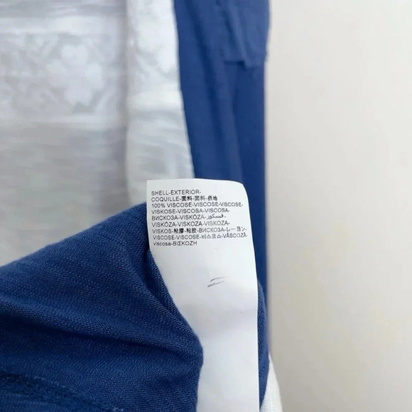 Desigual Womens Small Waterfall Navy Sleeveless Flowy Draped Top Navy - Picture 7 of 11